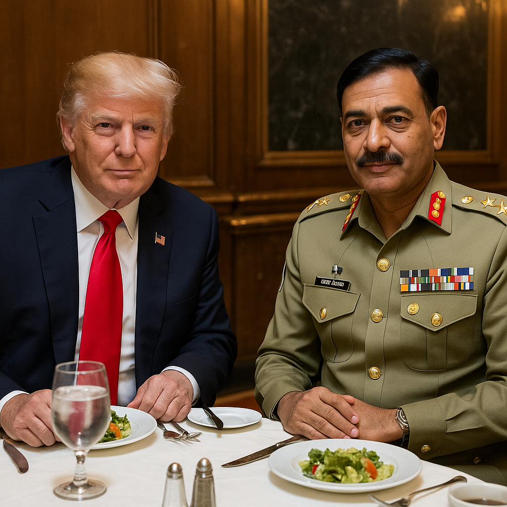 Trump Donald hosting Pakistan Army Chief General Asim Munir for a private strategic lunch meeting in New York